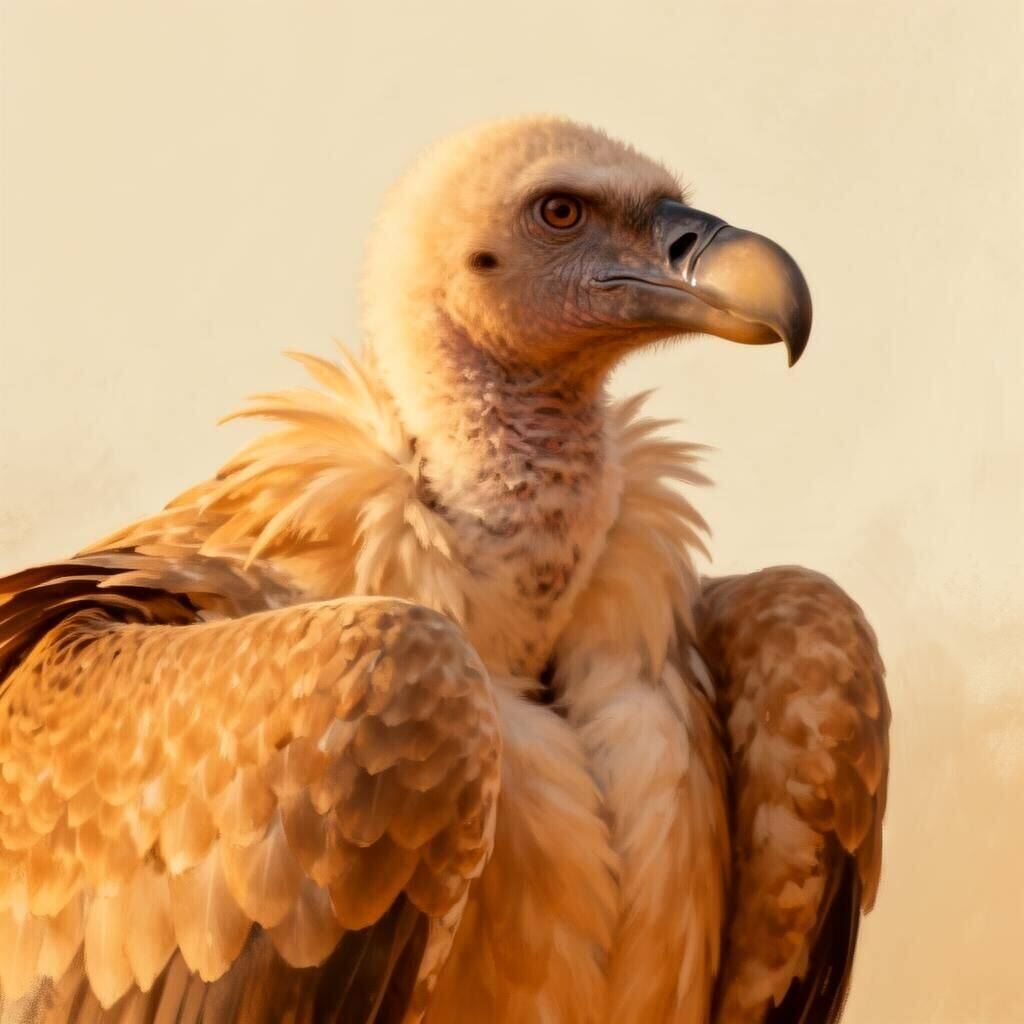 Portrait : Vautour fauve